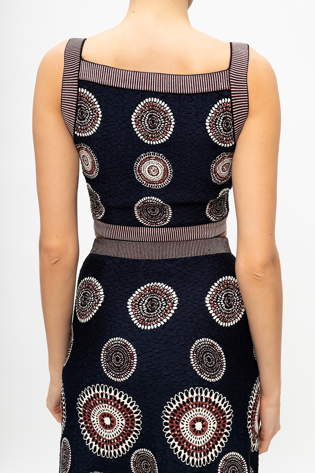 Alaia Patterned tank top